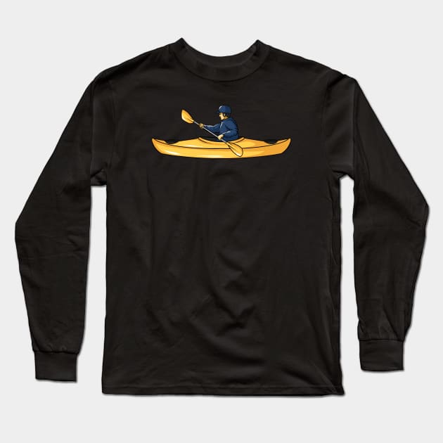 Canoe Canoeing Long Sleeve T-Shirt by fromherotozero